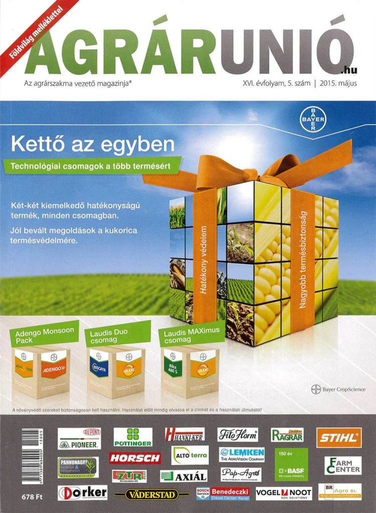 AGRÁRUNIÓ XVI. évfolyam, 5.szám | 2015. május